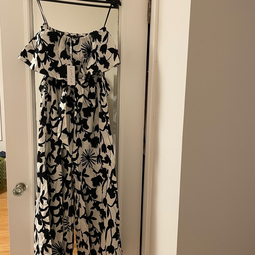 Tory Tube Belted Floral Jumpsuit